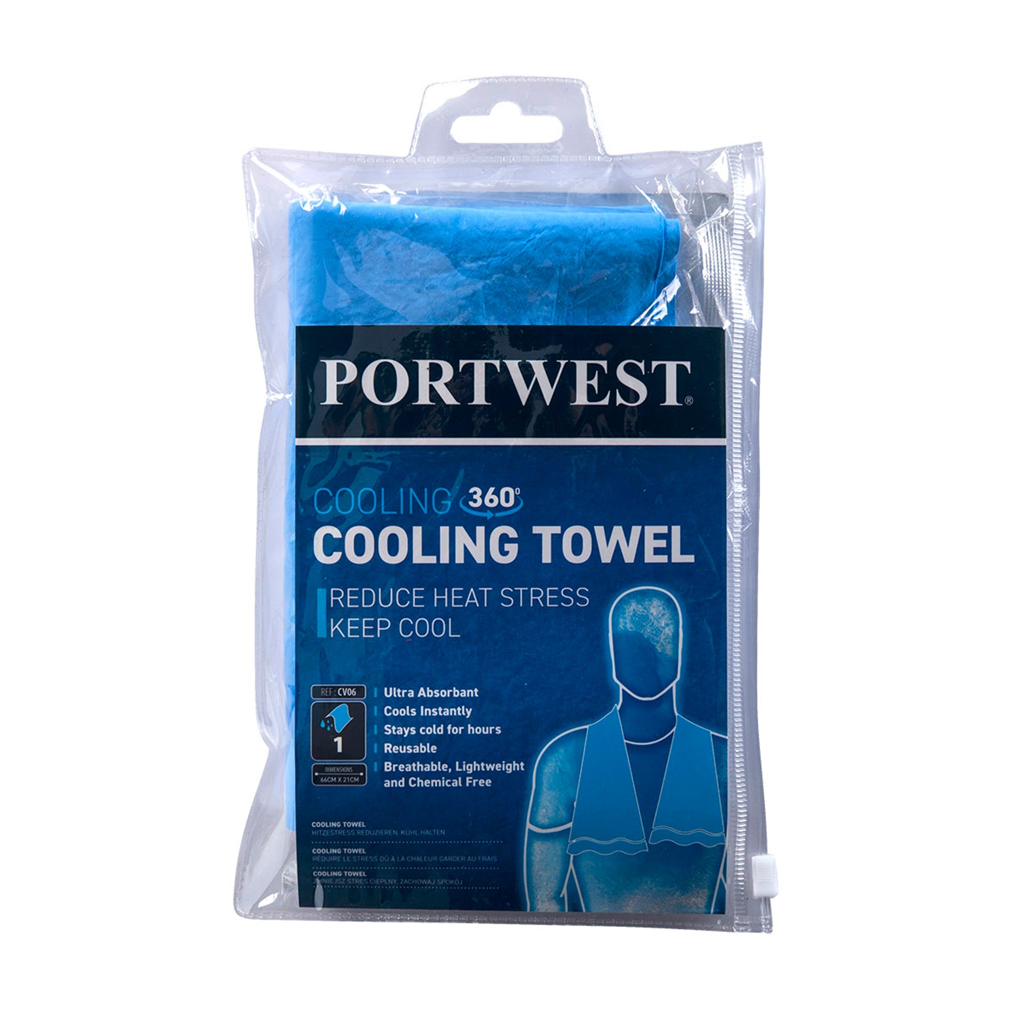 BLUE COOLING TOWEL