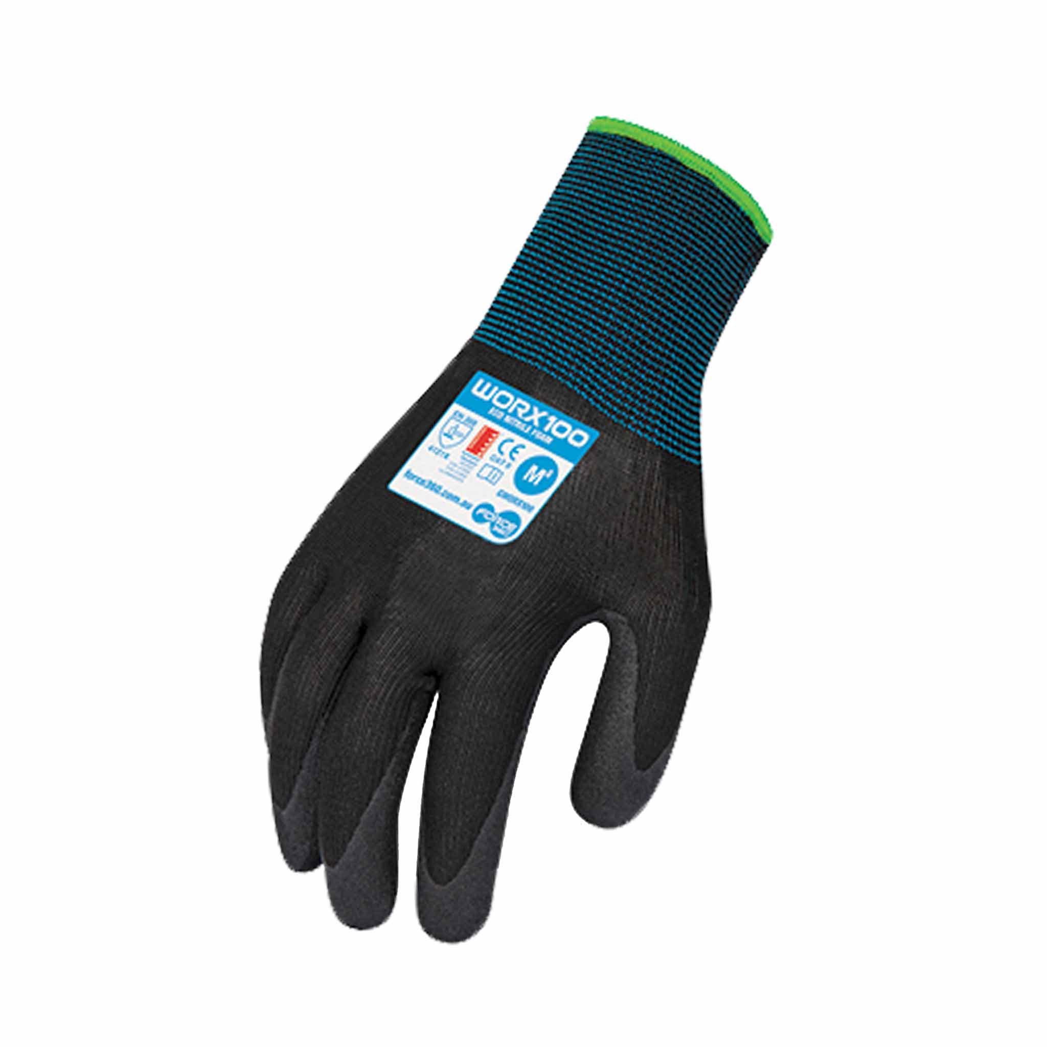 ECO NITRILE FOAM GLOVES WORX100