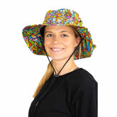 trademutt wide brim hat in bonza