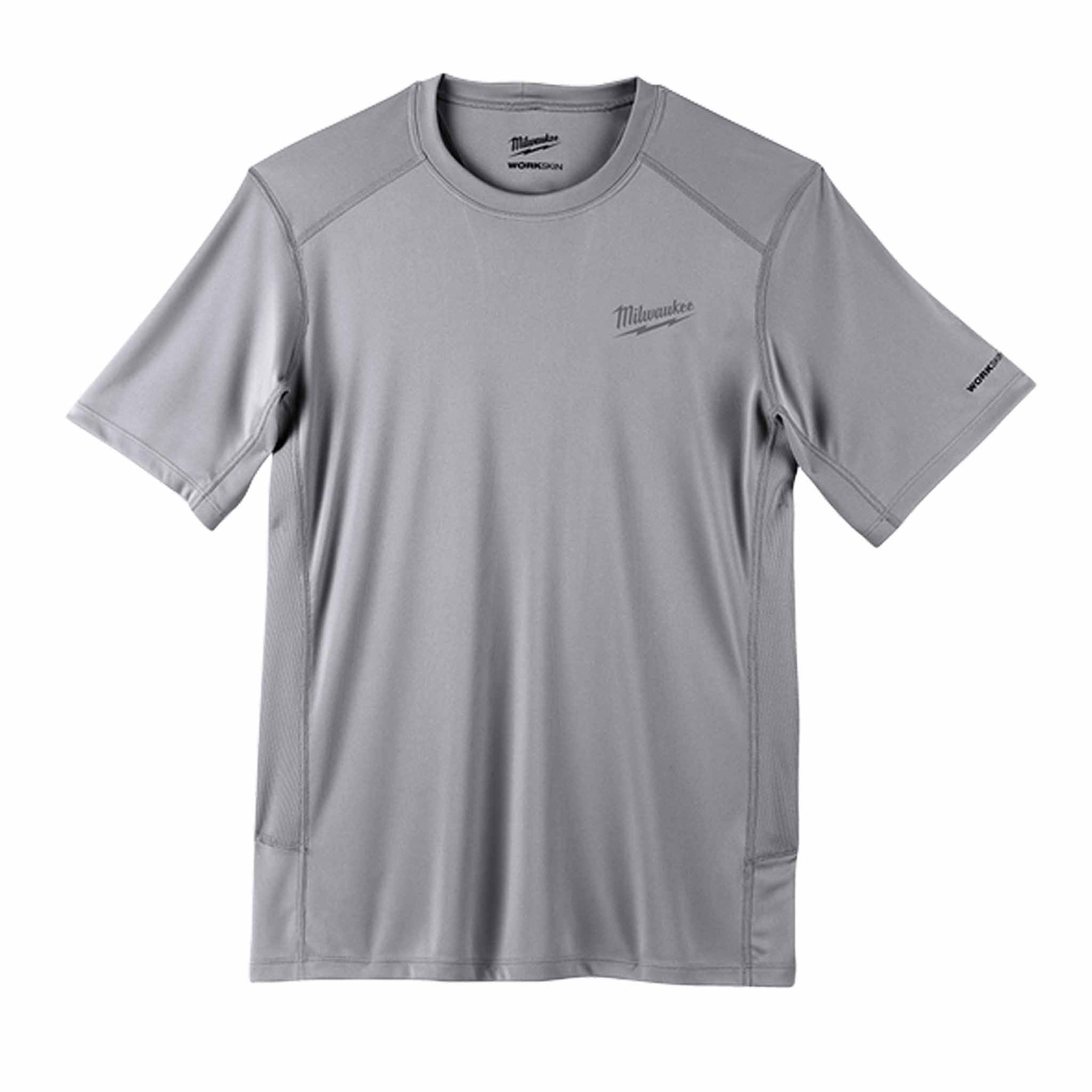 milwaukee tools workskin short sleeve light shirt in grey