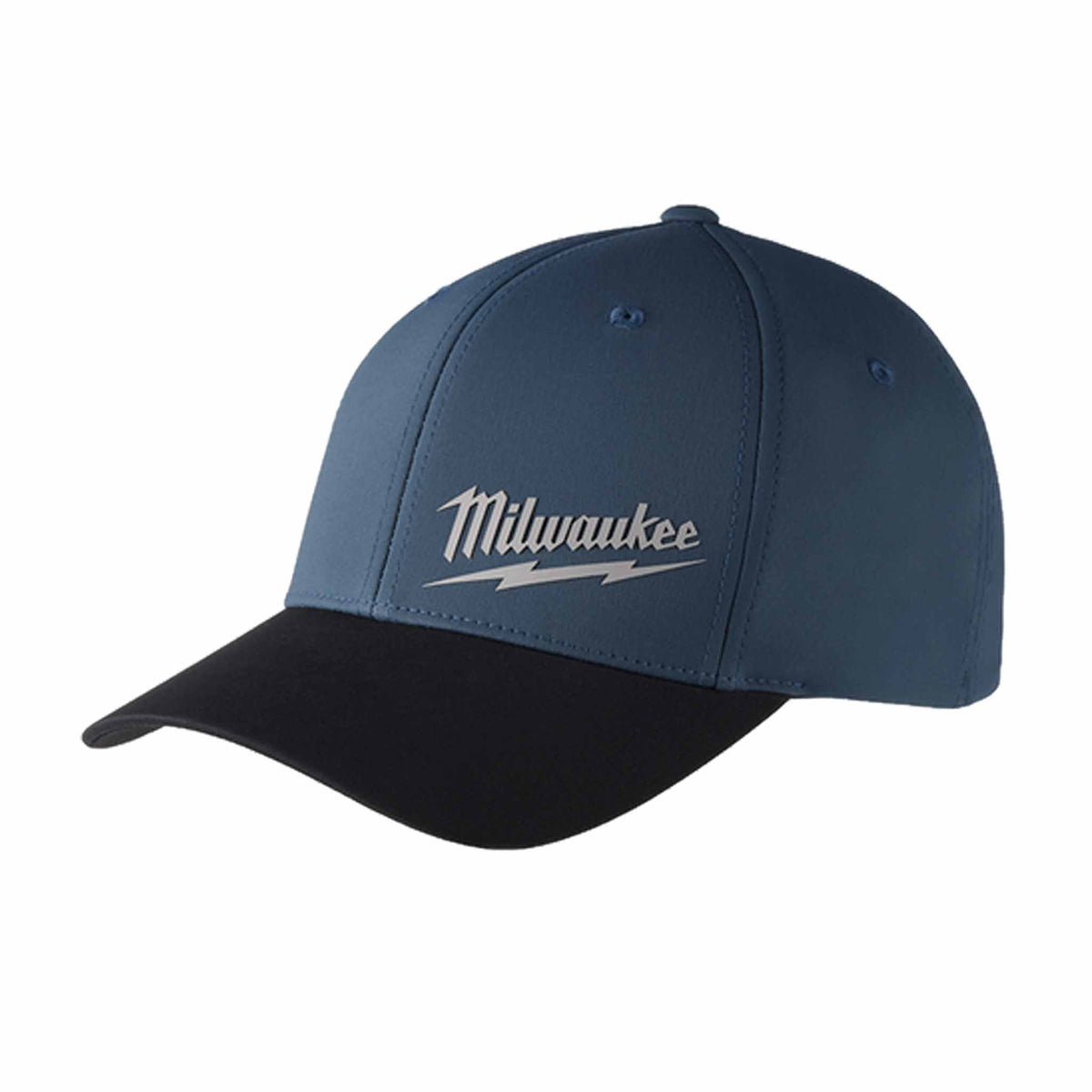 milwaukee tools workskin fitted hat blue