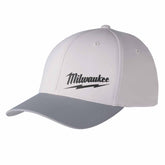 milwaukee tools workskin fitted hat grey