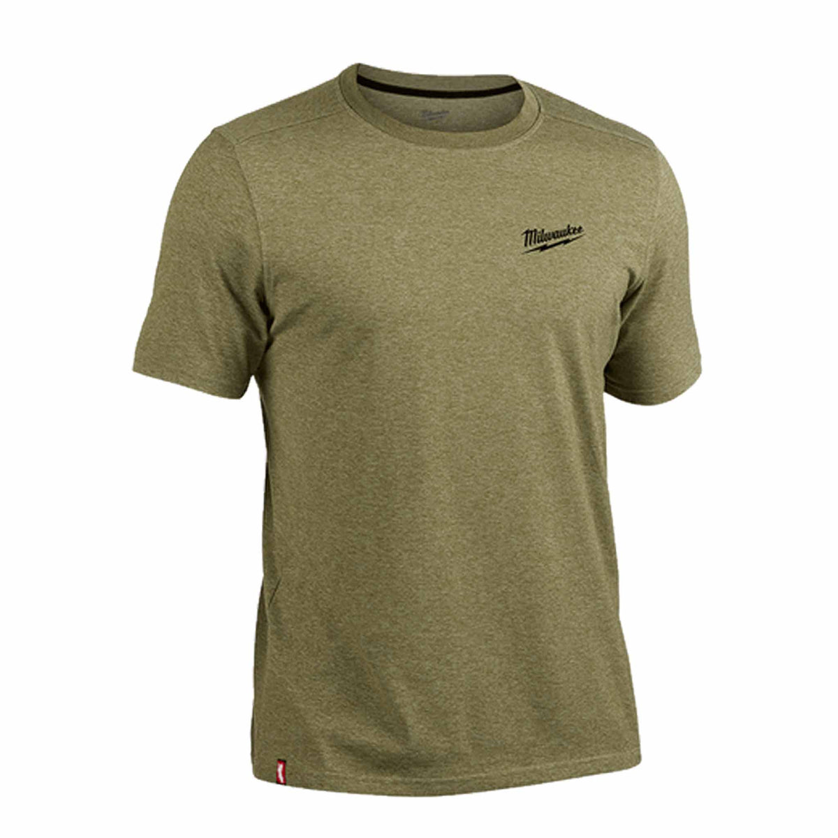 milwaukee tools hybrid short sleeve work tee in green