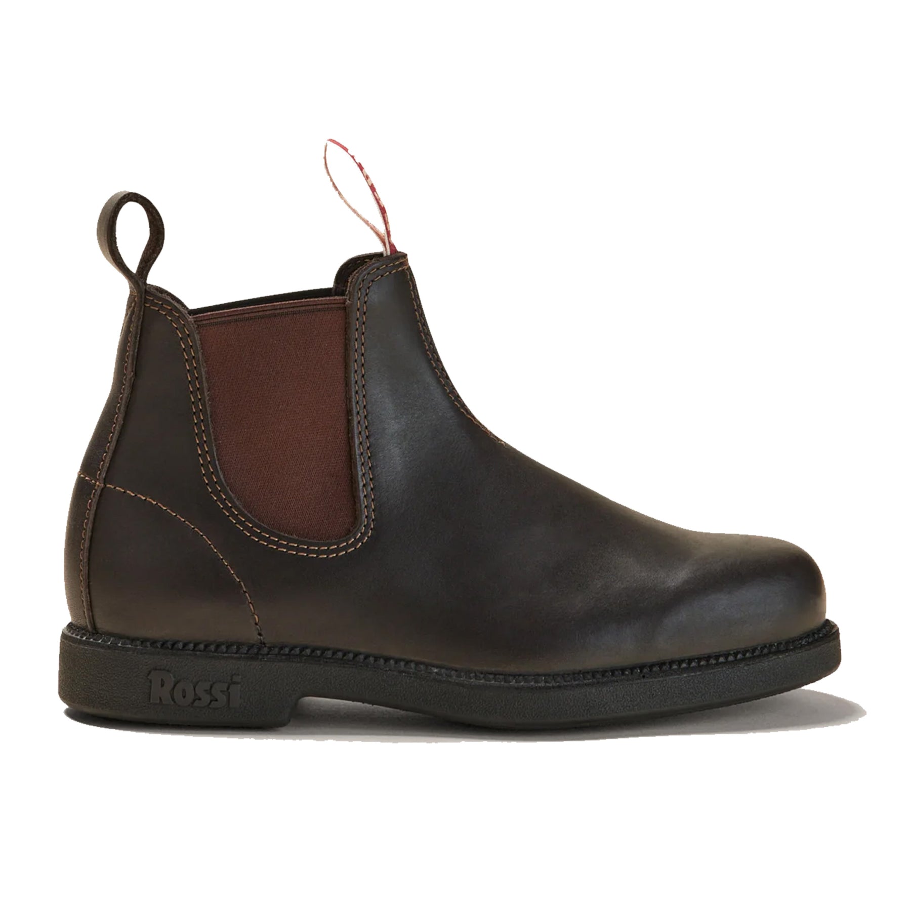 rossi booma elastic side boot in brown