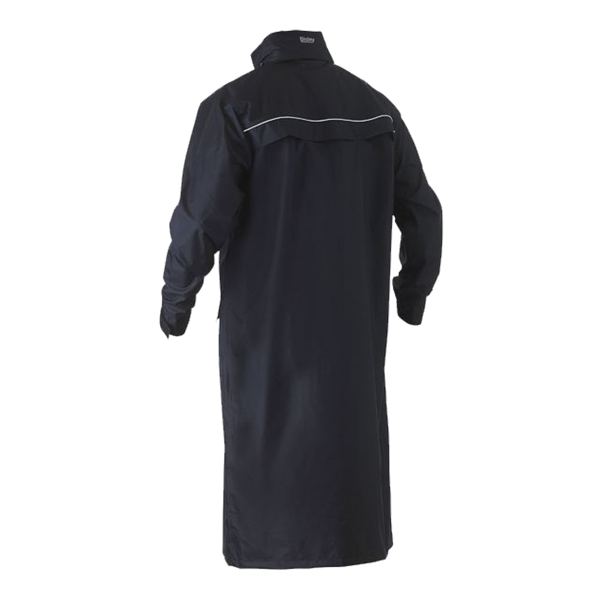 bisley long rain coat in navy