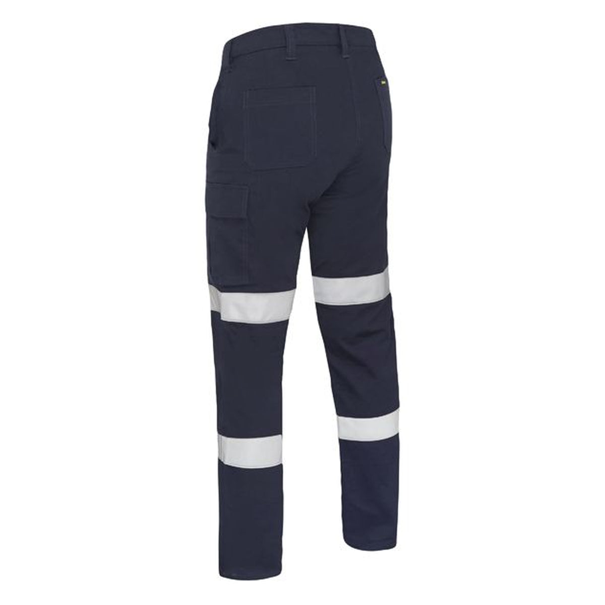 bisley womens taped stretch cotton drill cargo pants in navy