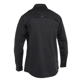 bisley x airflow stretch ripstop shirt in black