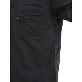 bisley x airflow stretch ripstop shirt in black