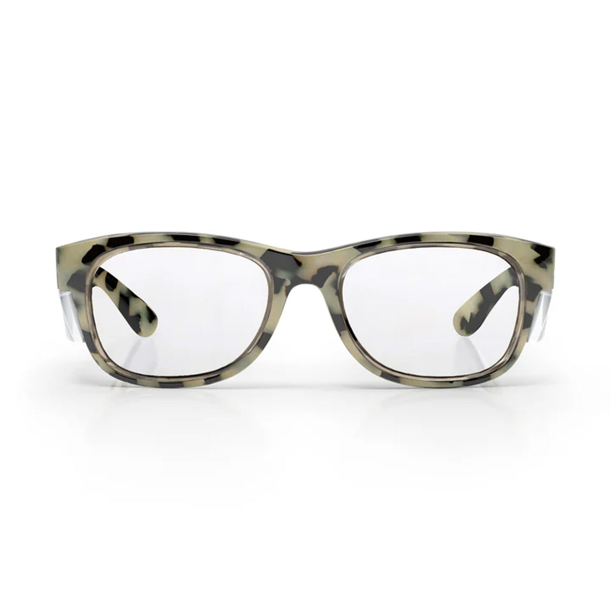 safestyle classics milky tort frame with clear lens