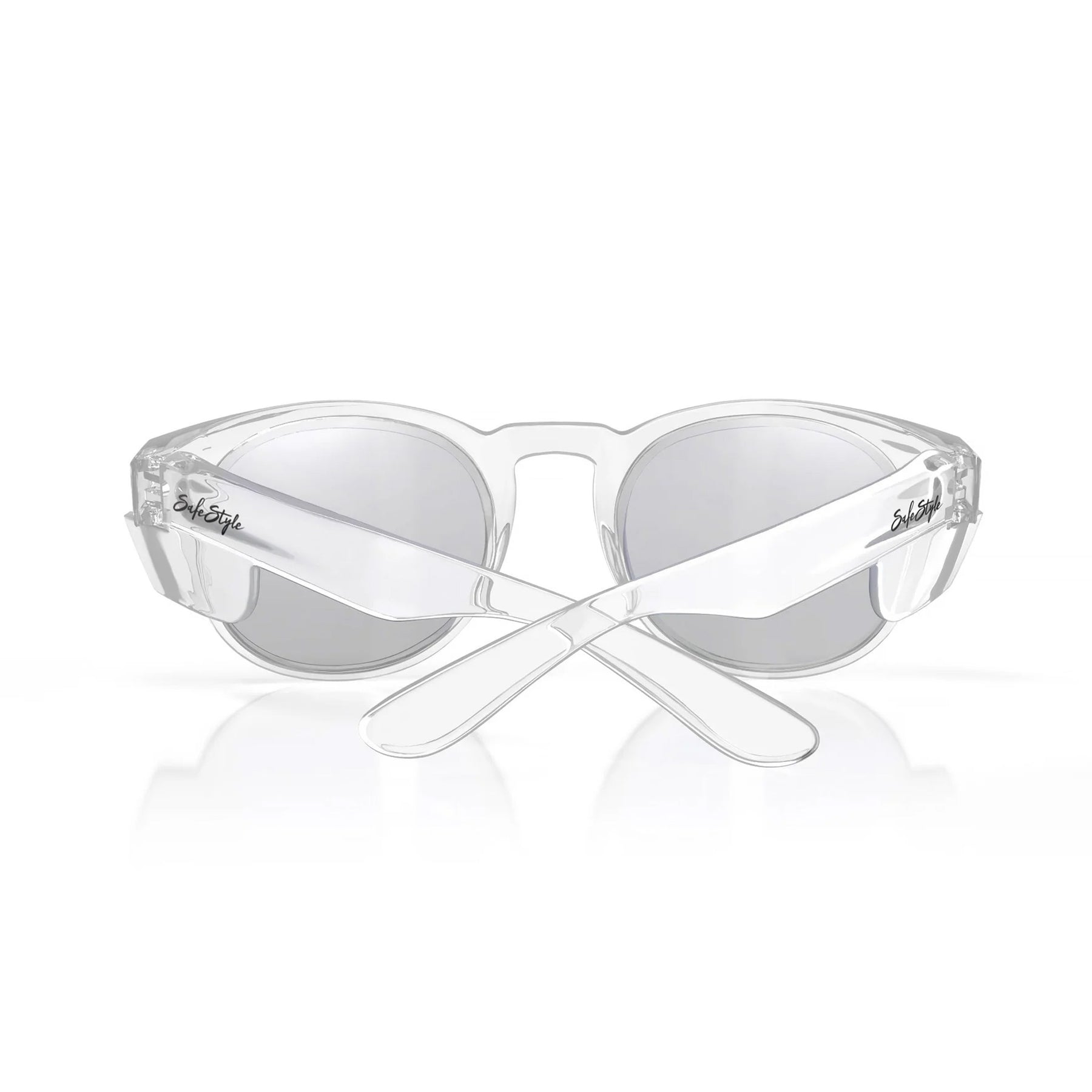 safestyle cruisers clear frame hybrid photochromic lens