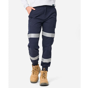 elwd womens cuffed light taped pant in navy