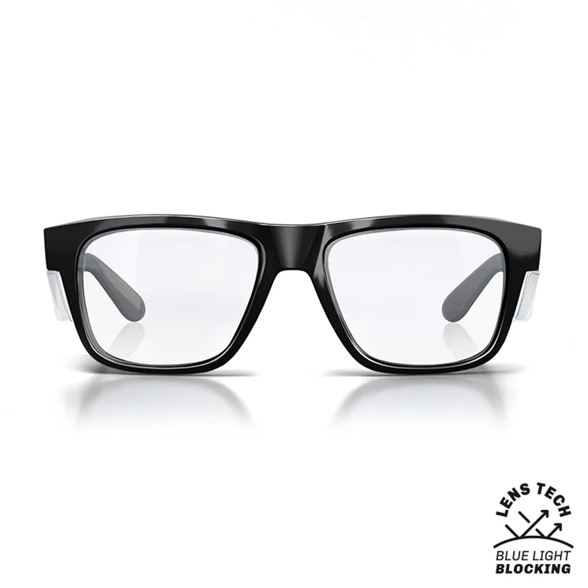 safestyle fusions black frame with blue light blocking lens