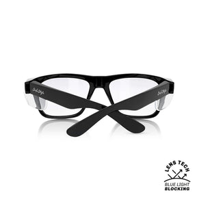 safestyle fusions black frame with blue light blocking lens