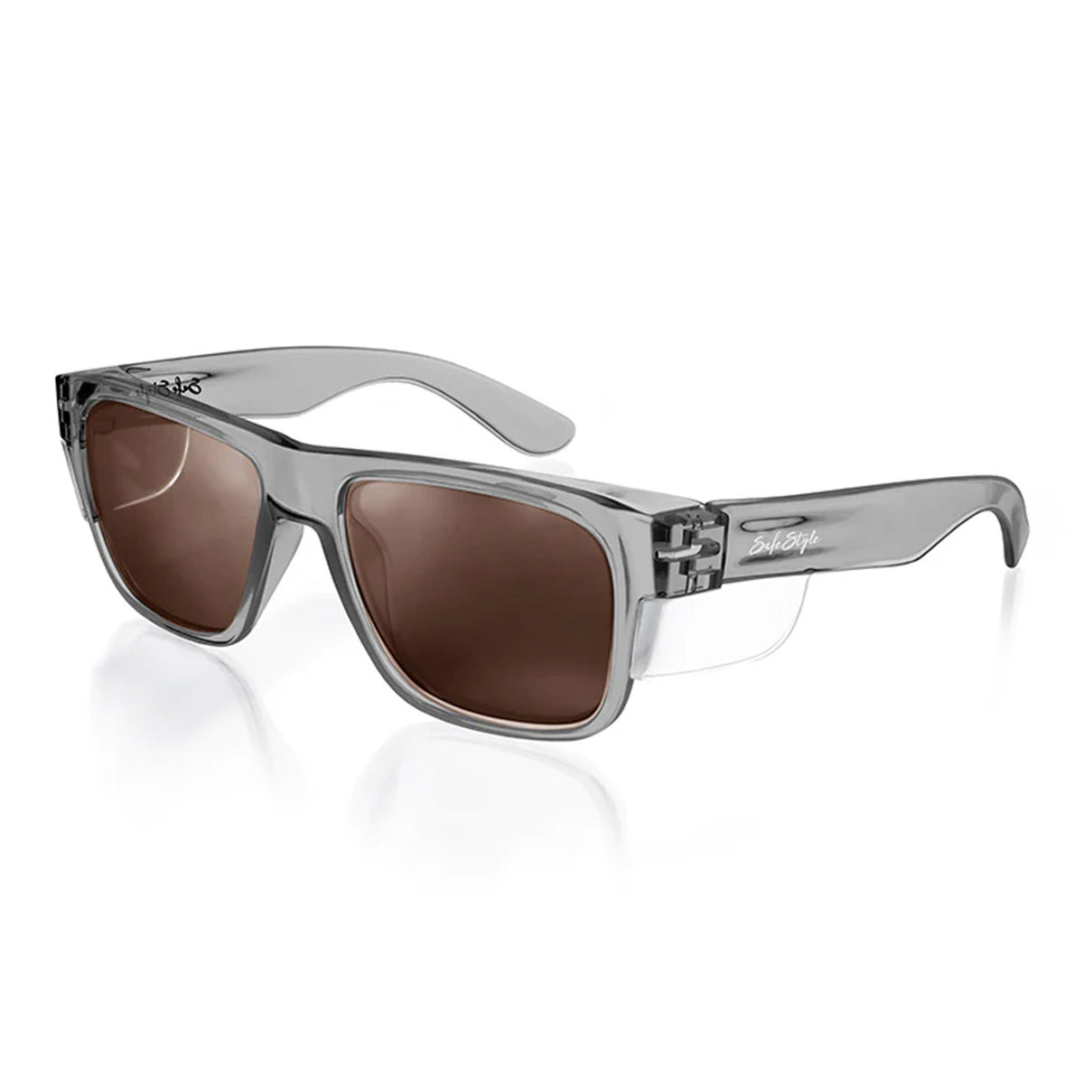 safestyle fusions graphite frame with brown polarised lens