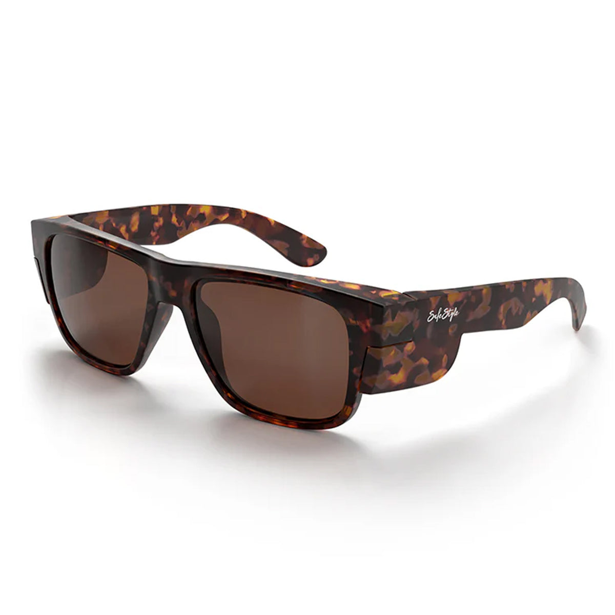 safestyle fusions matte tort frame with brown polarised lens