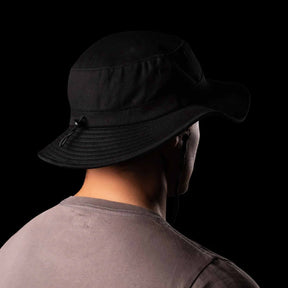 bad workwear sun protection wide brim hat in black