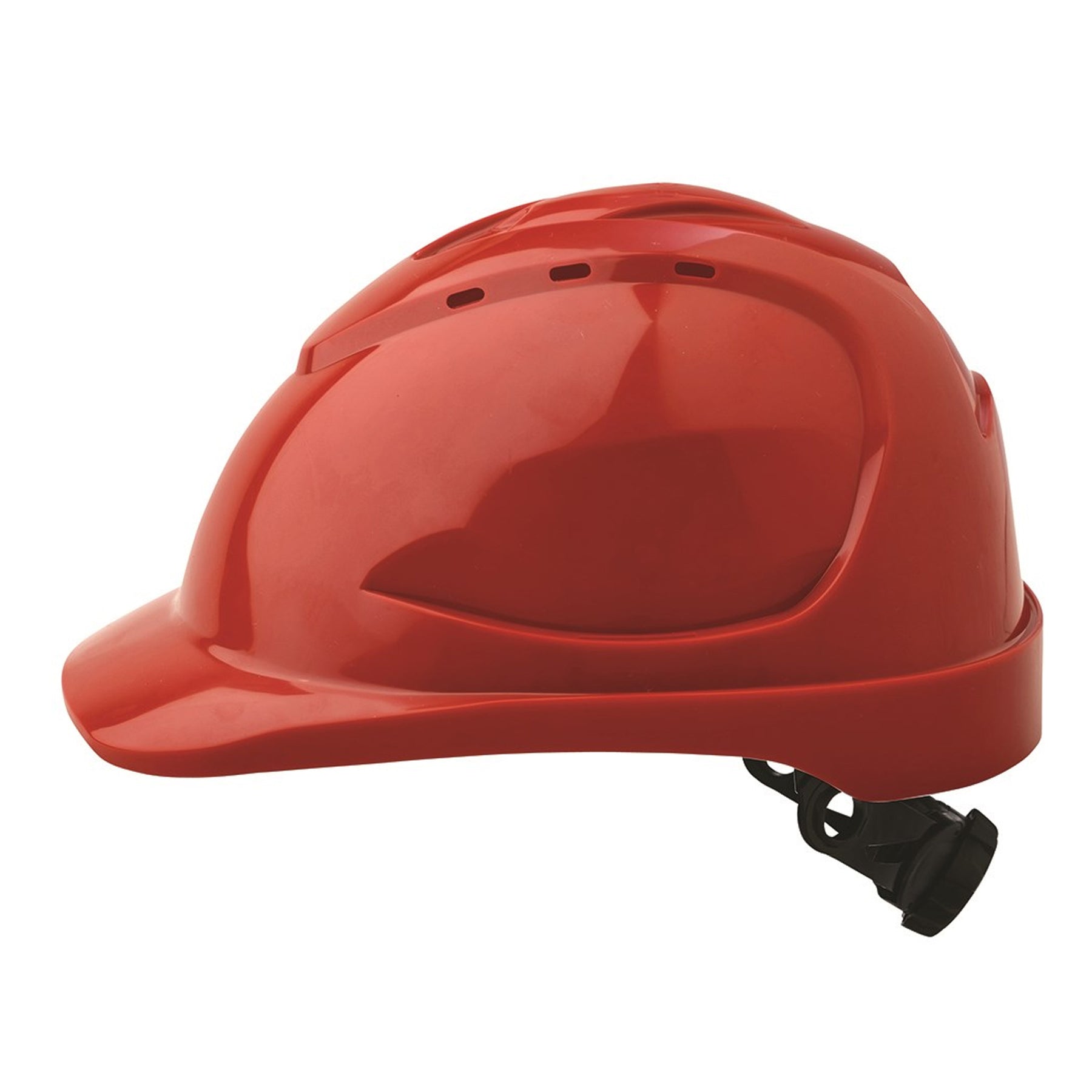 paramount safety products v9 hard hat vented ratchet harness in red