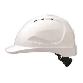 paramount safety products v9 hard hat vented ratchet harness in white