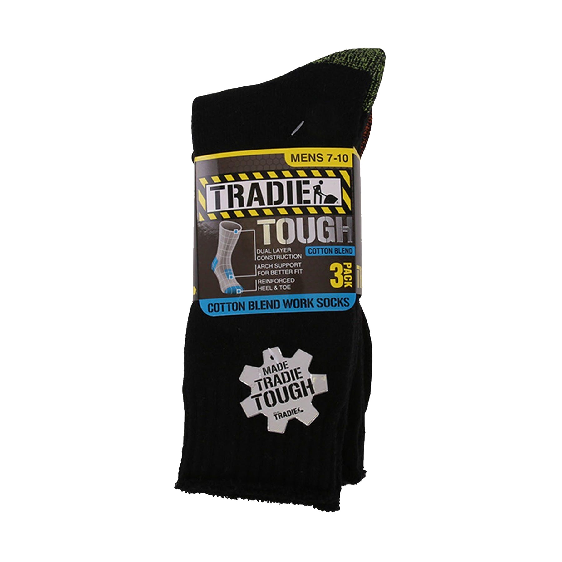 tradie cotton blend work socks