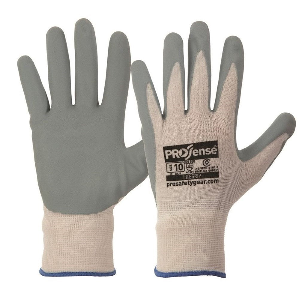 paramount safety product prosense lite grip gloves
