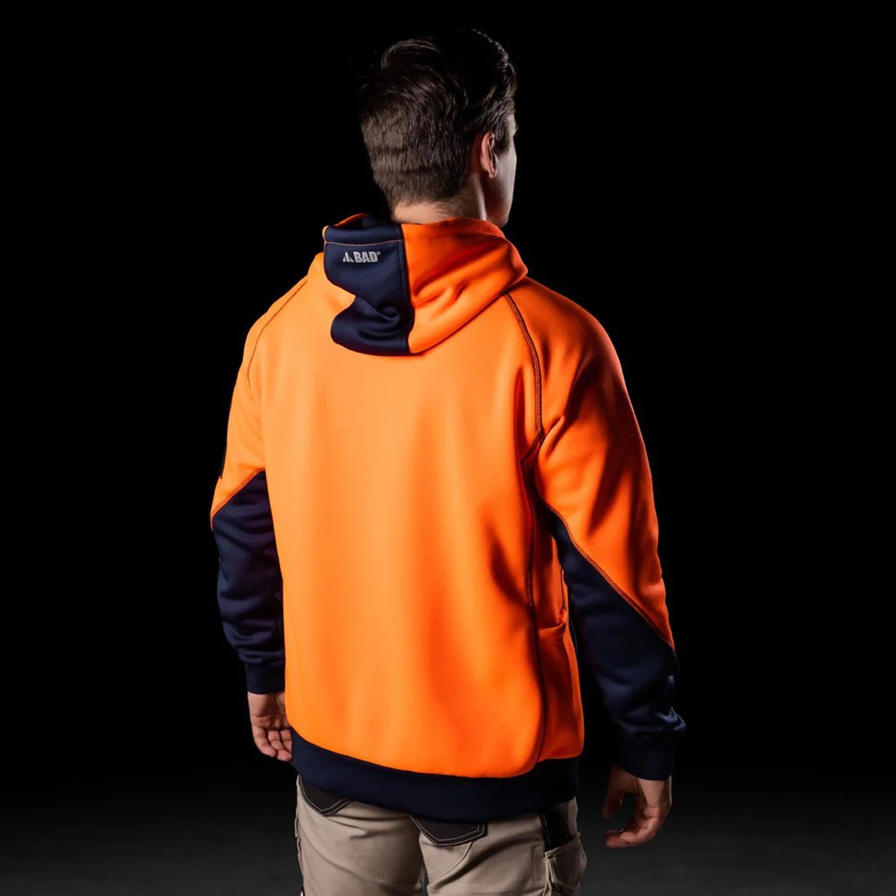 BAD WATERPROOF RAIN DEFEND HI-VIS FLEECE HOODIE