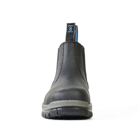 bata hercules black elastic side work boot