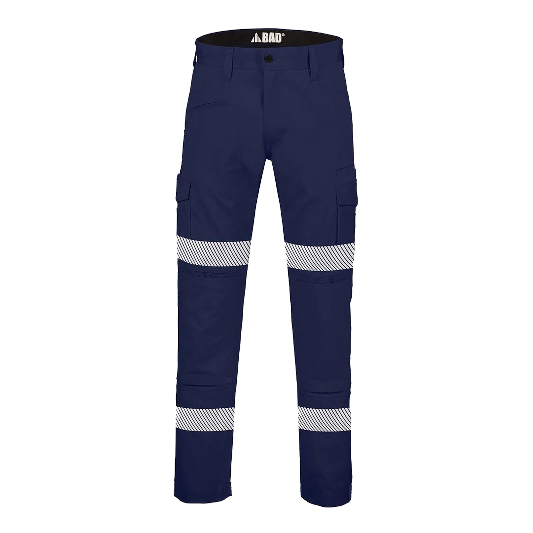 bad workwear bad attitude slim fit work pants in tape