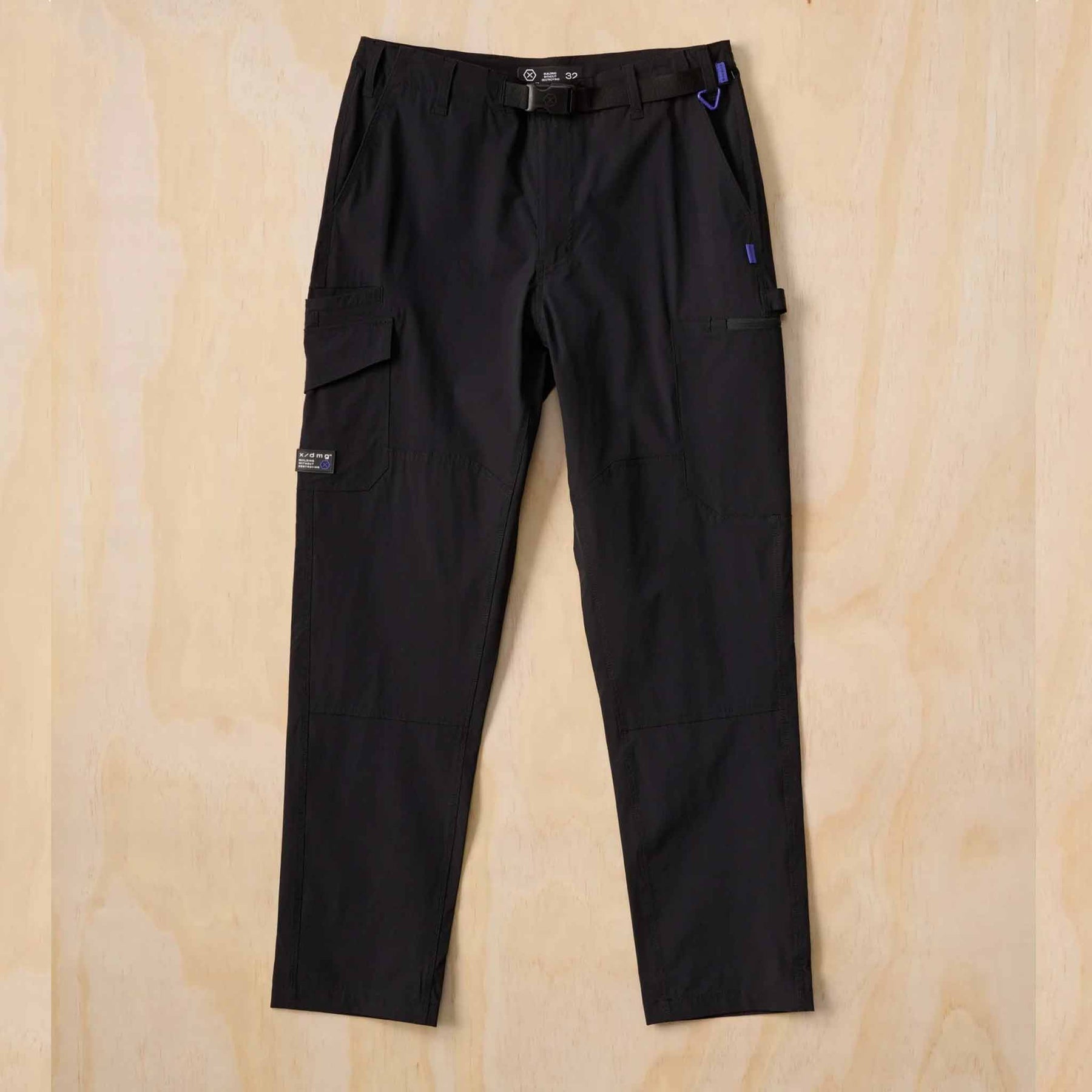 x/dmg lightweight nylon pant in black