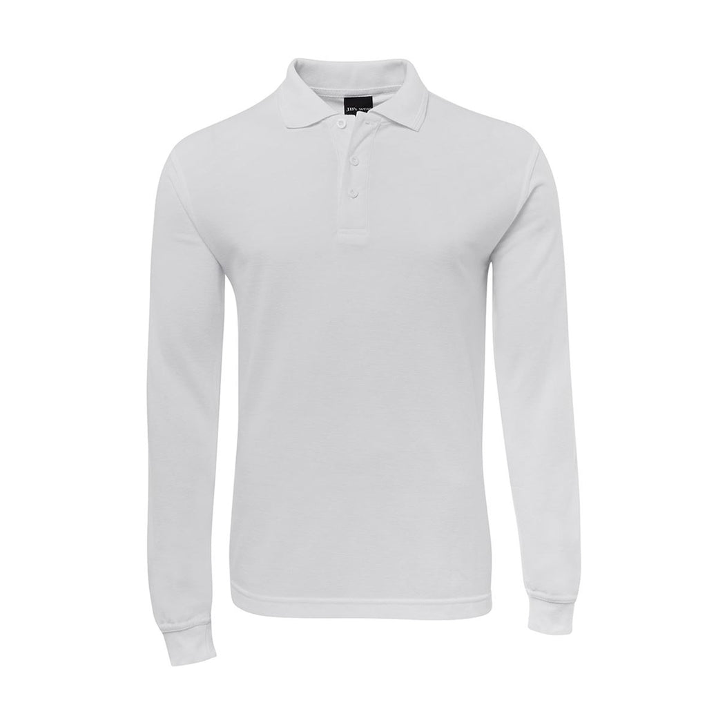 Plain white 2025 long sleeve polo