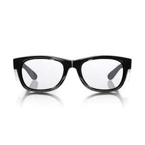 safestyle classics black frame with clear uv400 lens