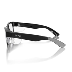 safestyle classics black frame with clear uv400 lens