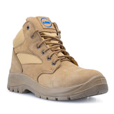 bad workwear cyclone zip side work boot in stone