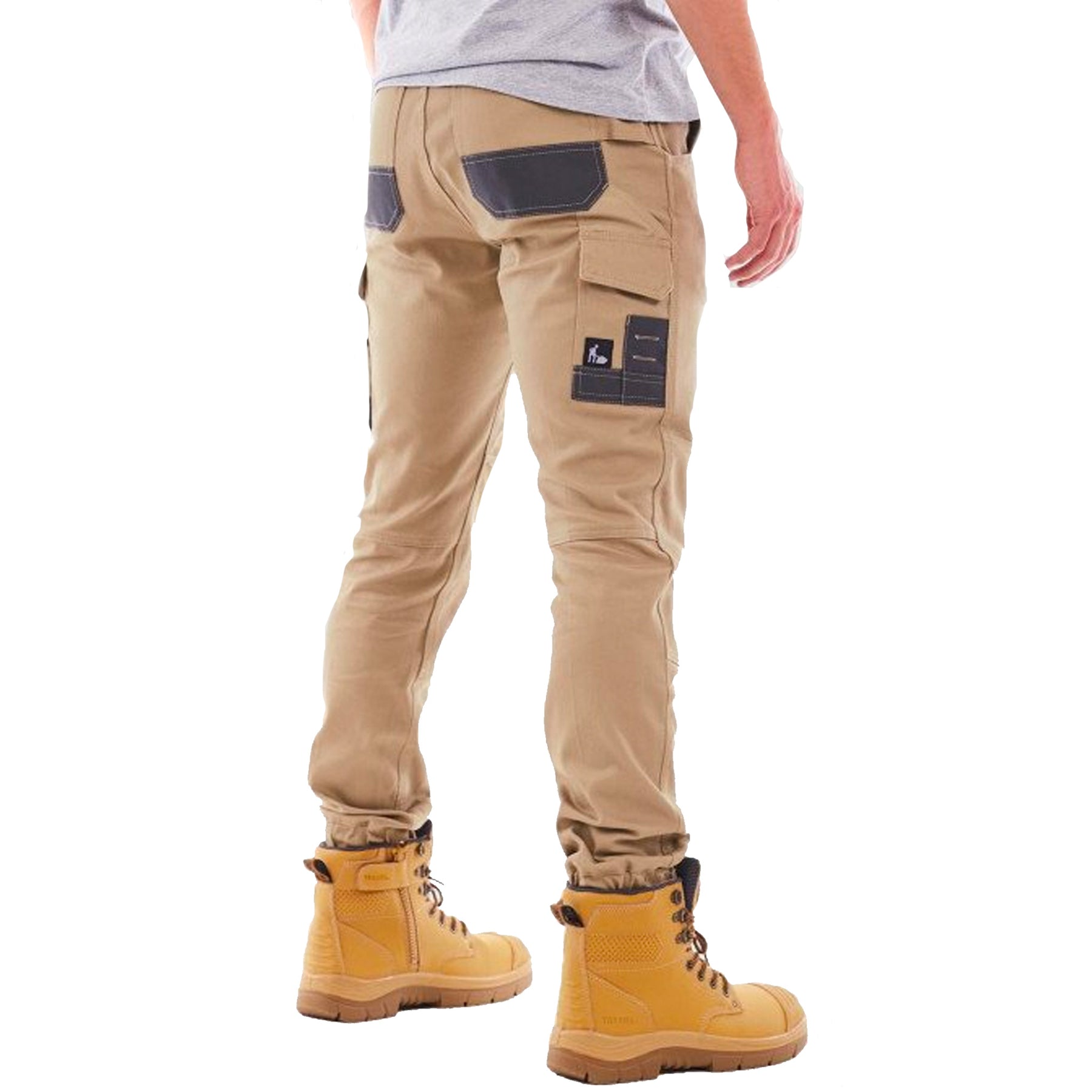 Tradie Men's Ultimate Flex Skinny Cuffed Work Pant - Khaki - Size 92