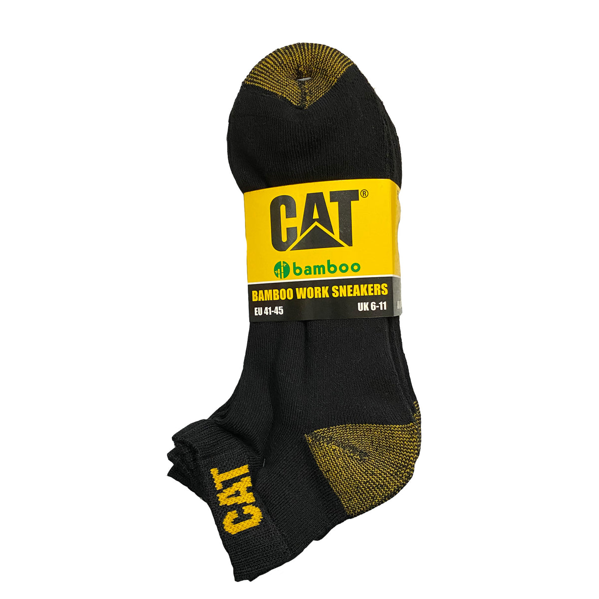 CAT BAMBOO WORK SOCKS 5 PACK ANKLE CUT TRADIES